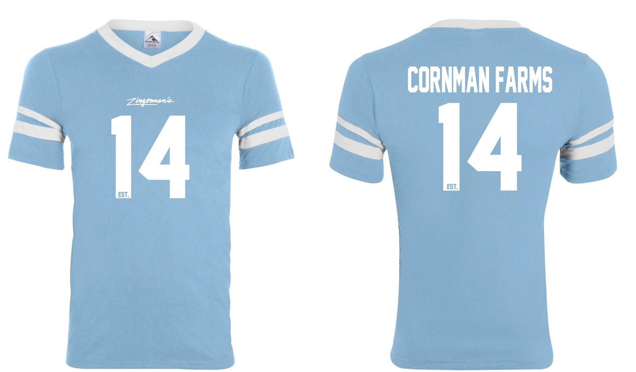 Cornman Farms football jersey