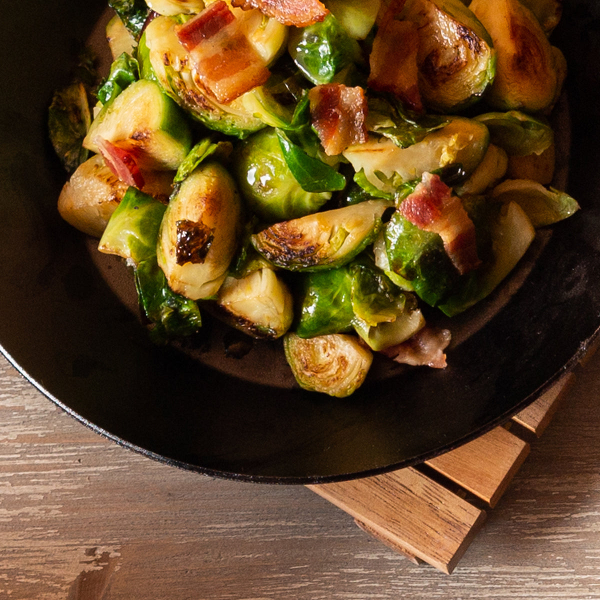 Bacon Balsamic Brussels Sprouts